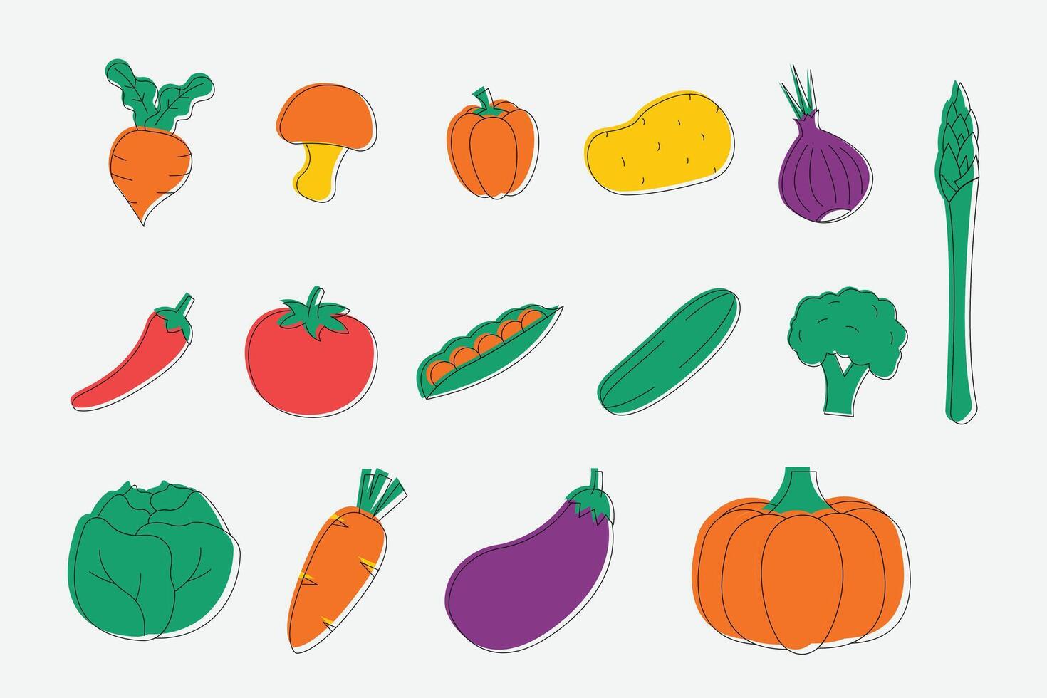 Fresh Vegetable Illustration vector