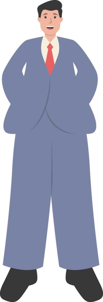 Illustration of Businessman in Office Uniform vector
