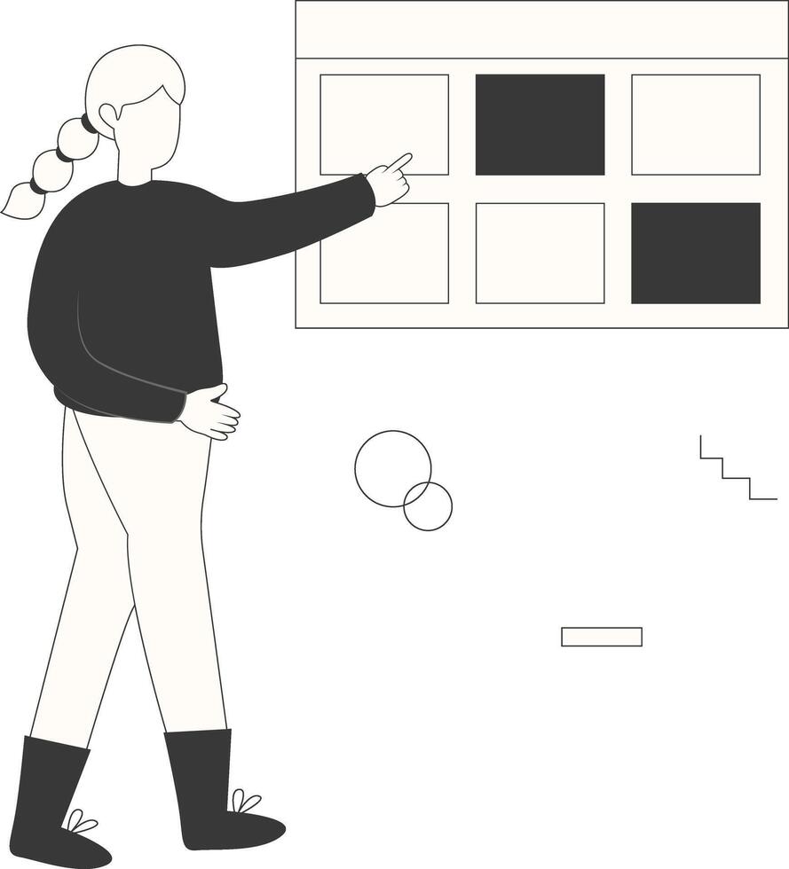 Startup Business Presentation in Hand Drawn Style vector