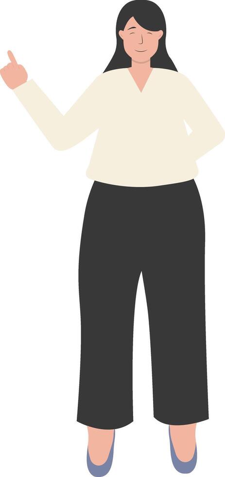 Business Women Character on White Background vector