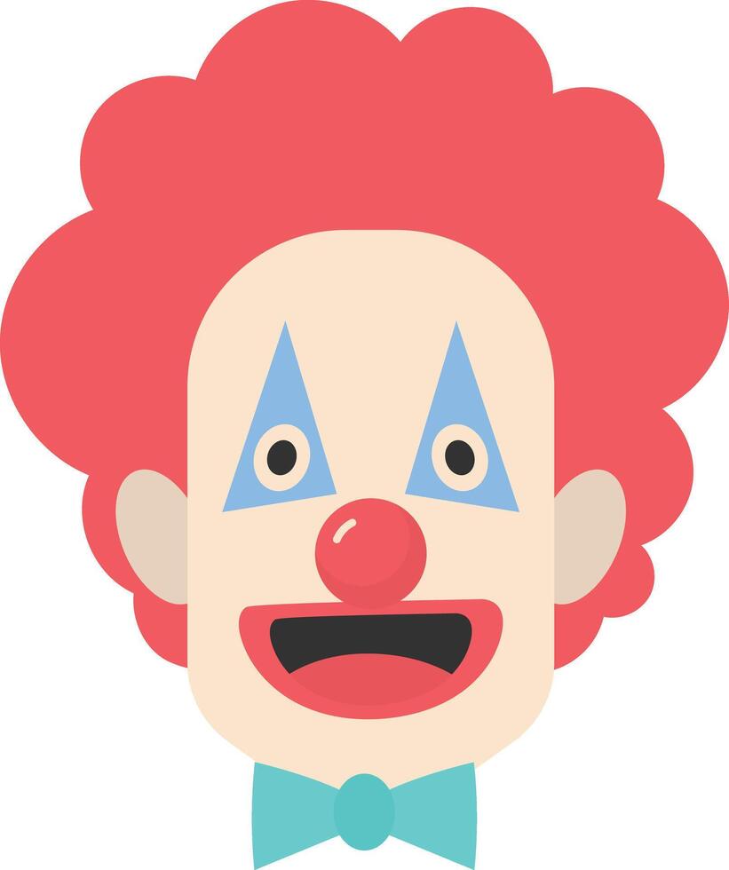 Fun CLown Mask on White Background vector