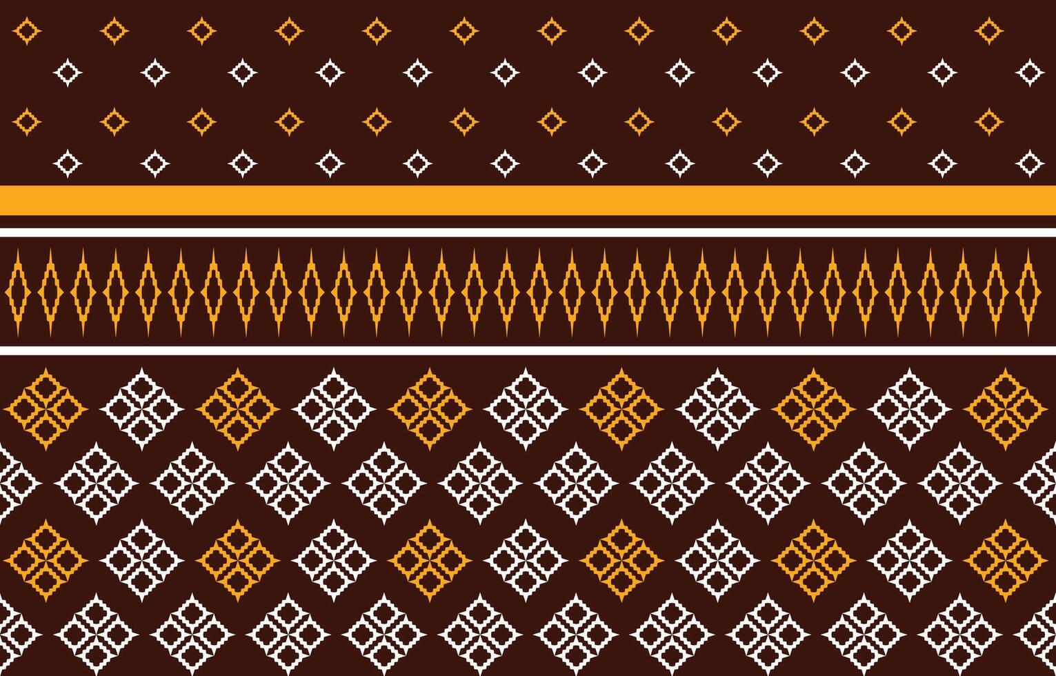 a brown and yellow pattern with geometric shapes vector