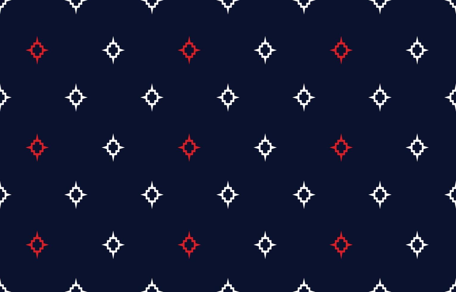 a navy and red pattern with diamonds vector