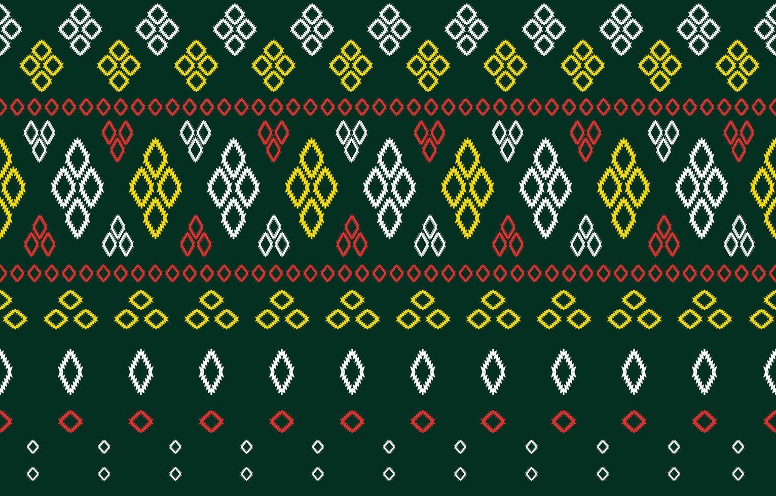 a green and red pattern with geometric shapes vector