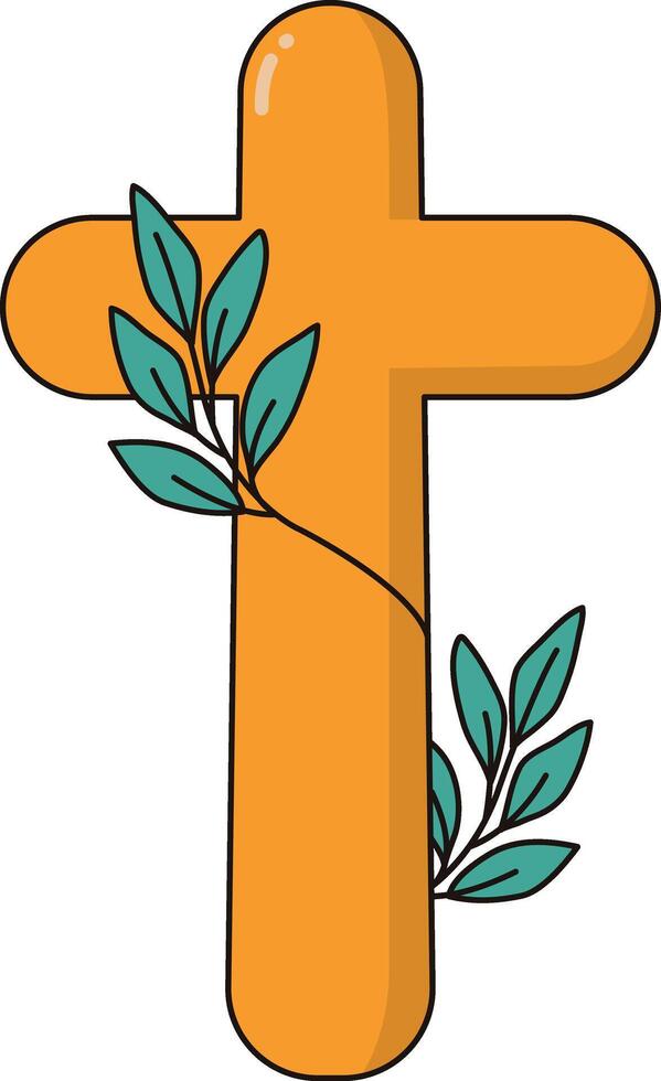 Religion Symbol for Happy Easter Day vector