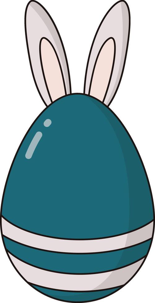 Bunny Easter Egg Illustration vector