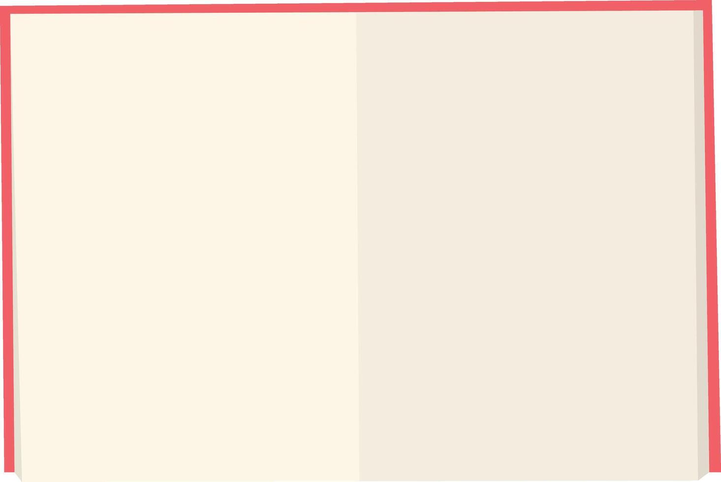 Reading Book Illustration in Open Position vector