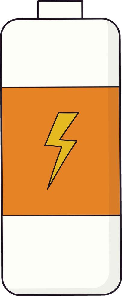Battery stone icon for zero waste day celebration vector
