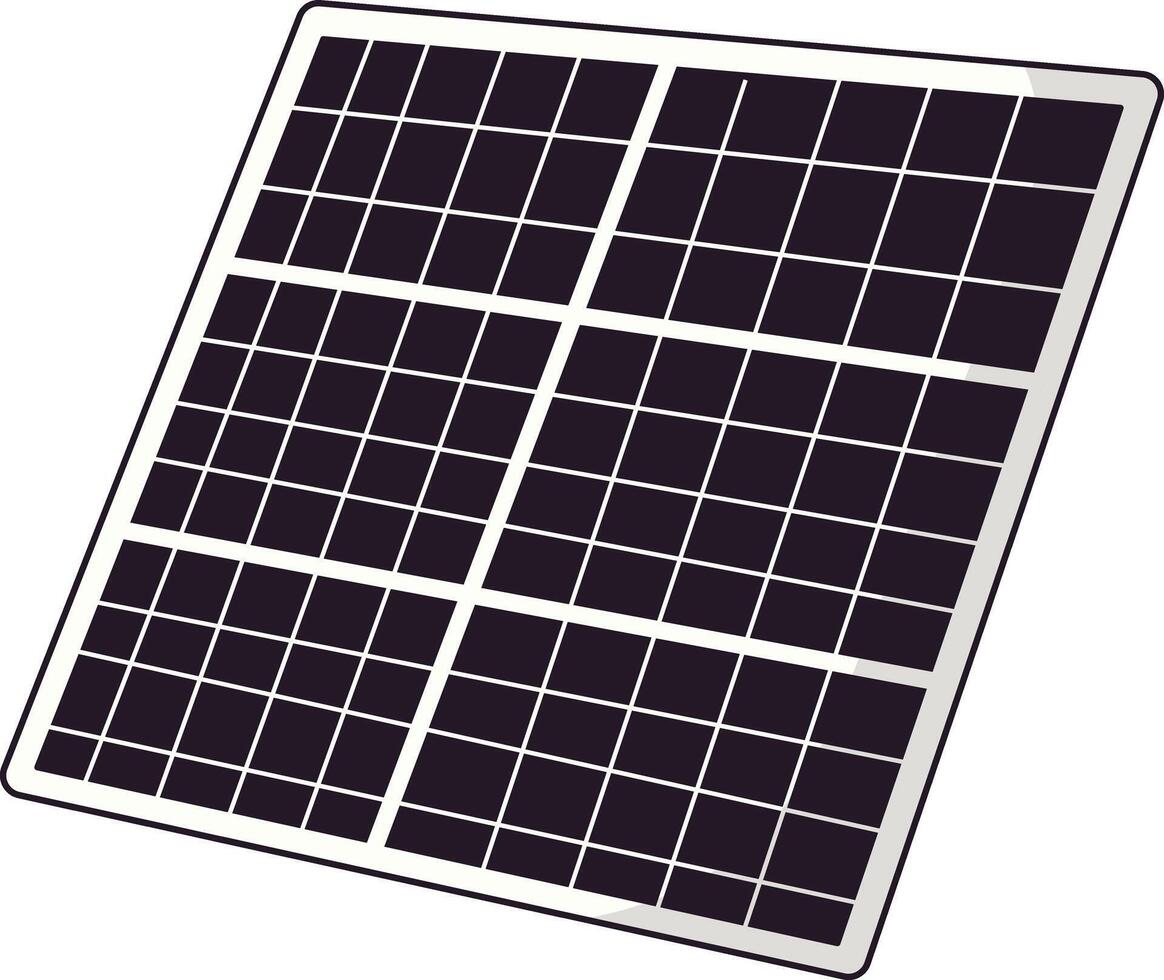 solar panels illustration for zero waste day vector
