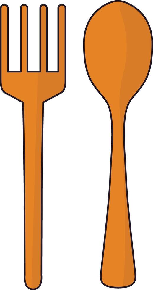 spoon and fork recycle illustration vector