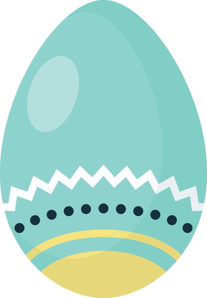 Easter Eggs with Light Blue Color Design vector