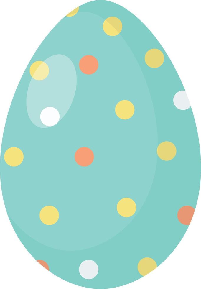 Easter Eggs with Light Blue Color Design vector