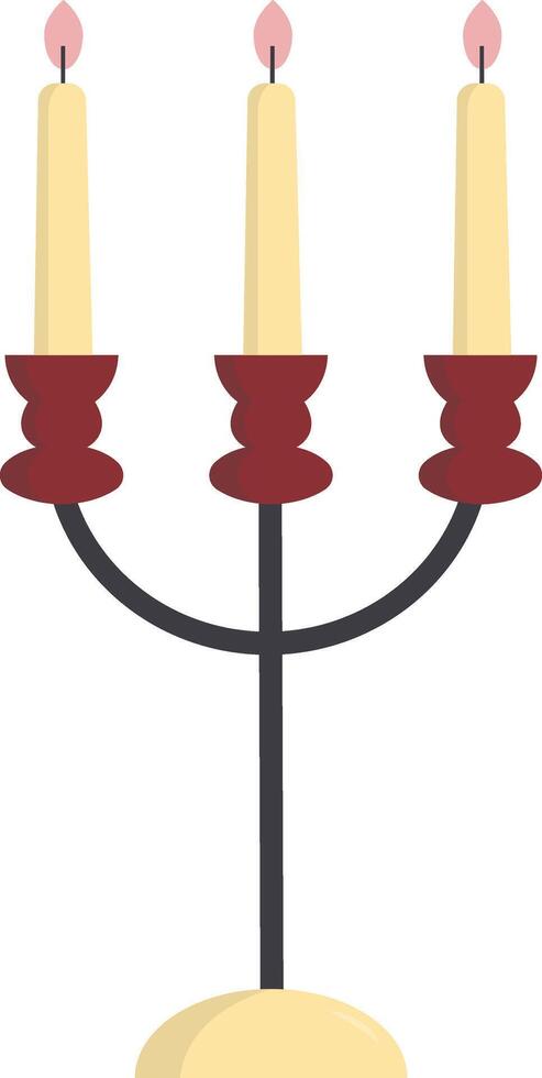 Three Candle Nowruz Element vector
