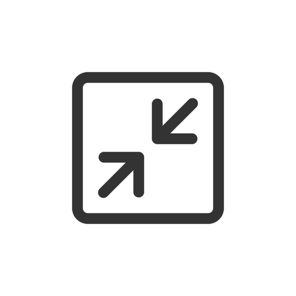Minimize icon isolated illustration. vector