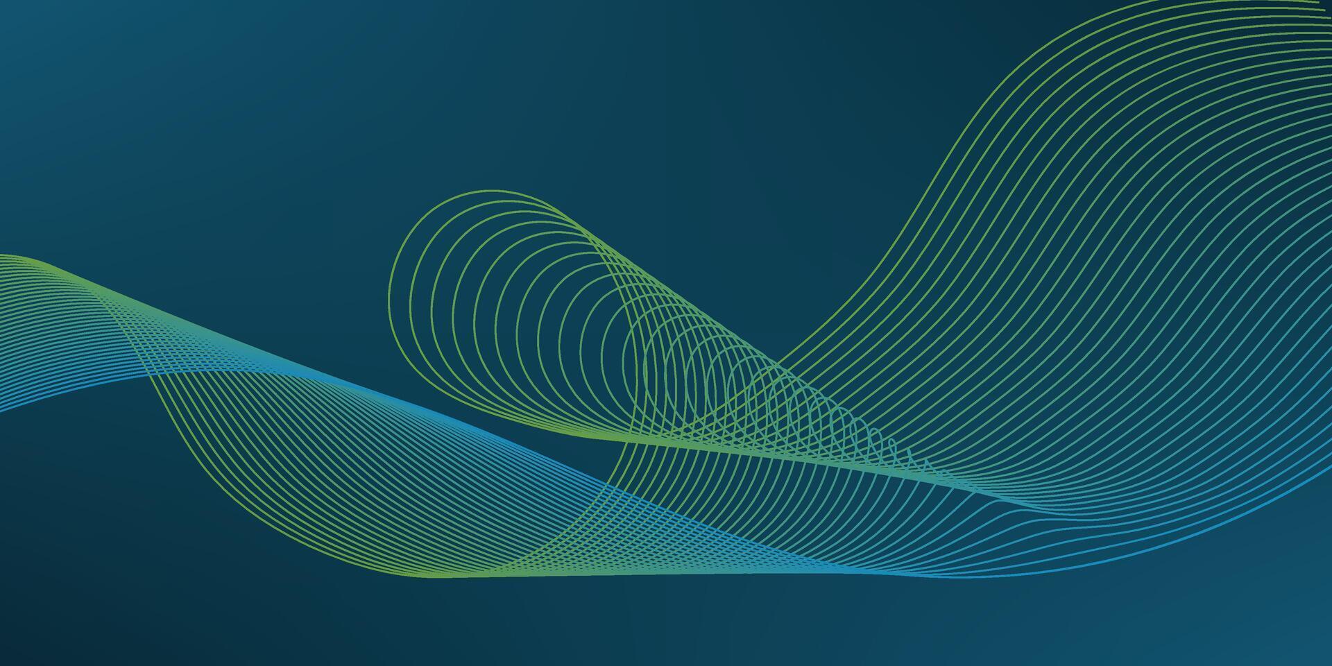 Blue and Green lines on a dark Background vector