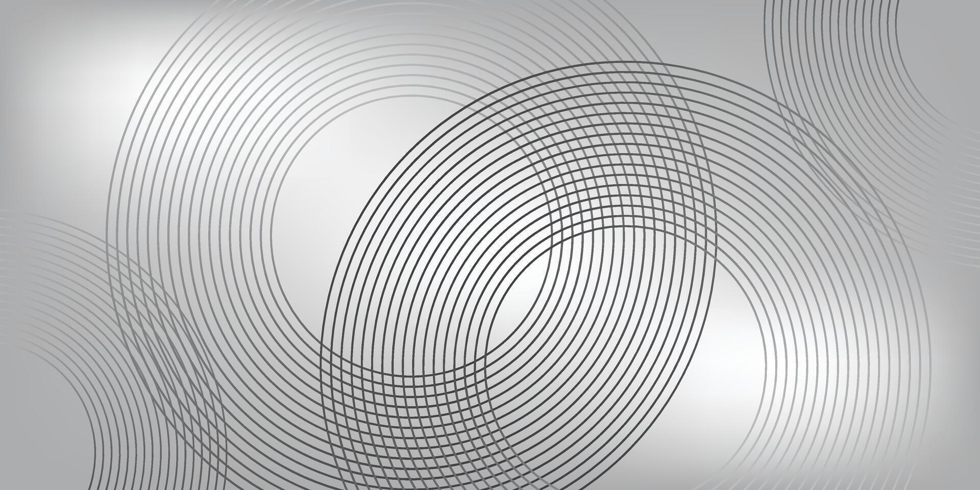 Dark Grey and White Background with circles vector