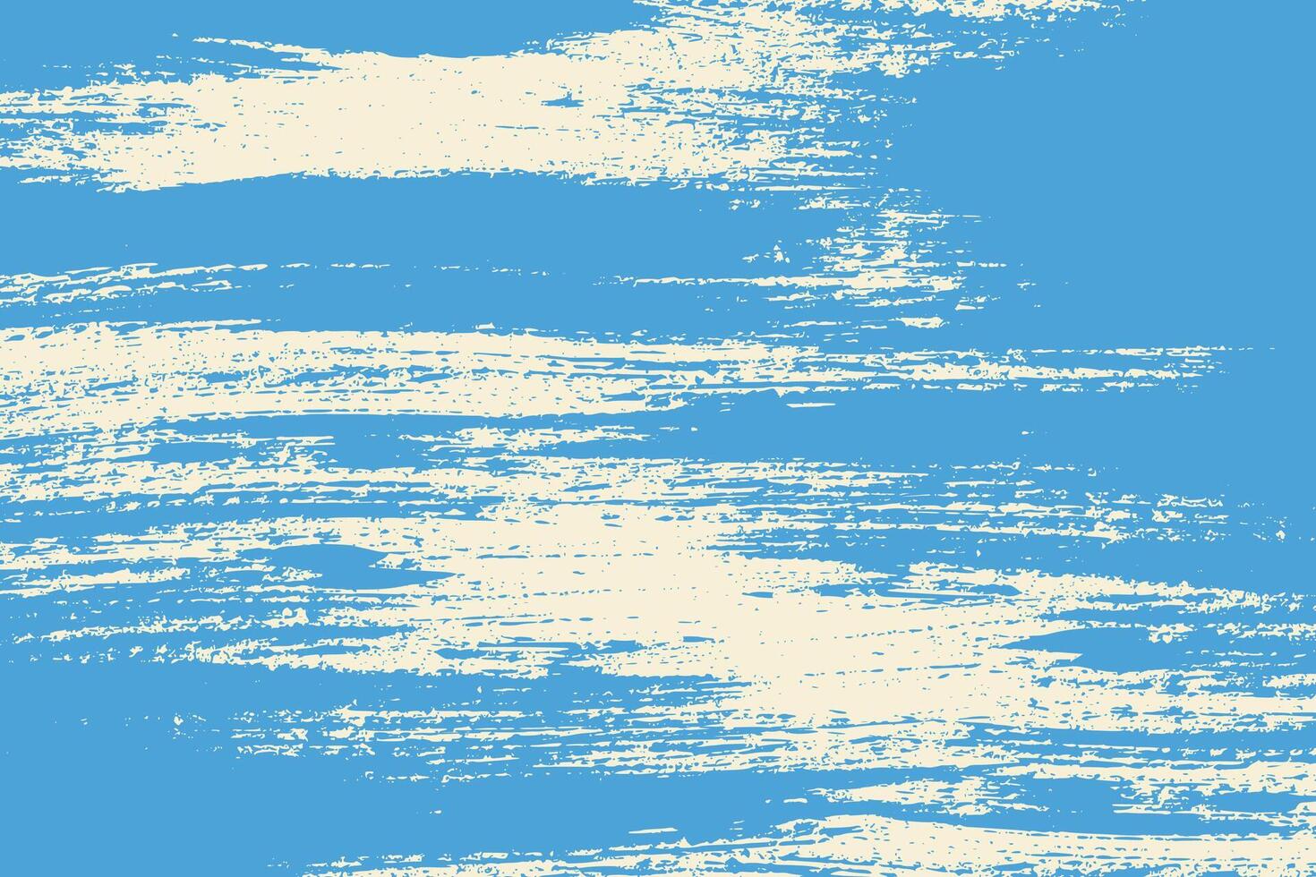 Blue Hand Draw Distress Grunge Texture Background. Grungy detailed brush stroke backdrop. Grainy painted texture with copy space vector