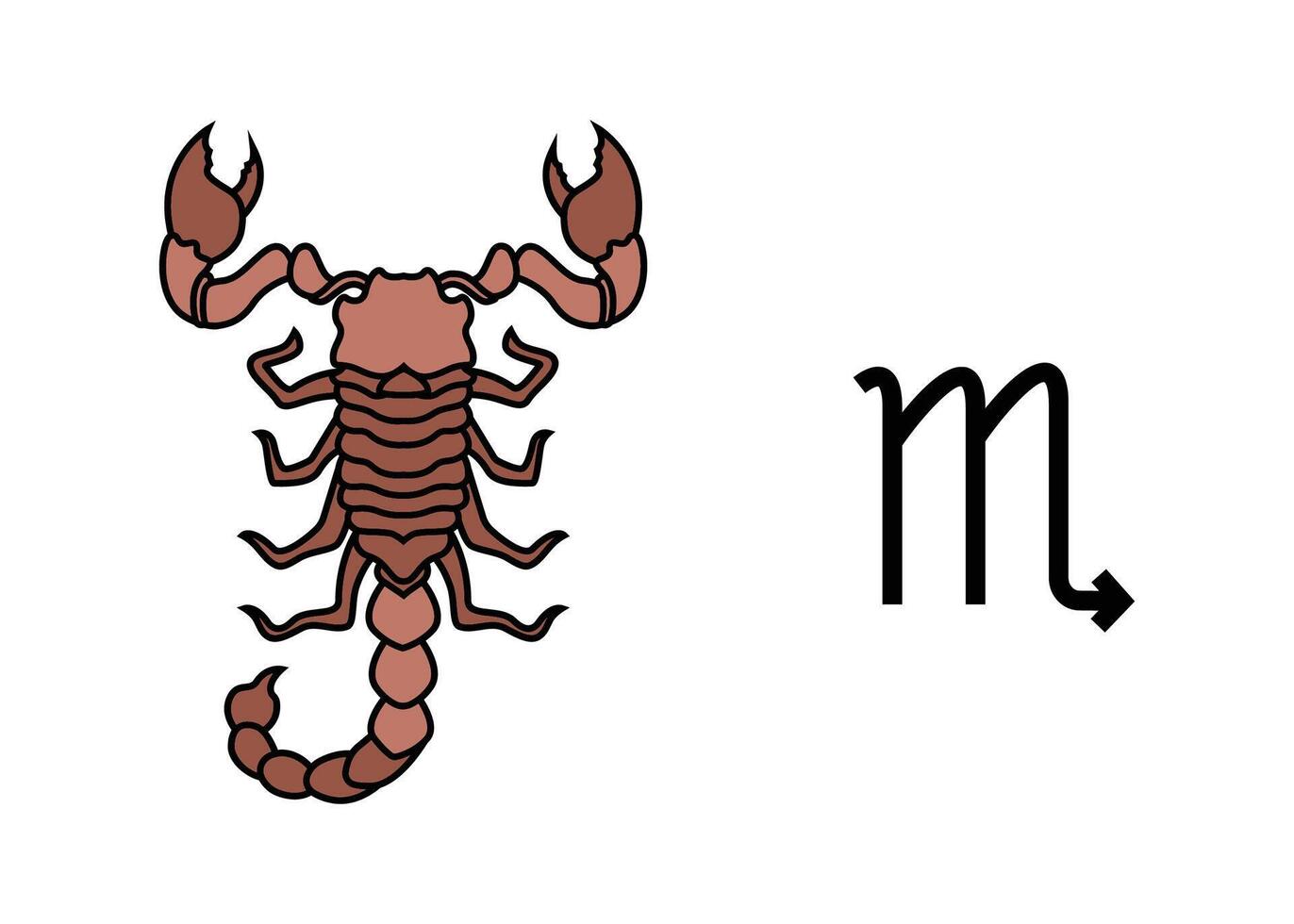 scorpio zodiac sign vector