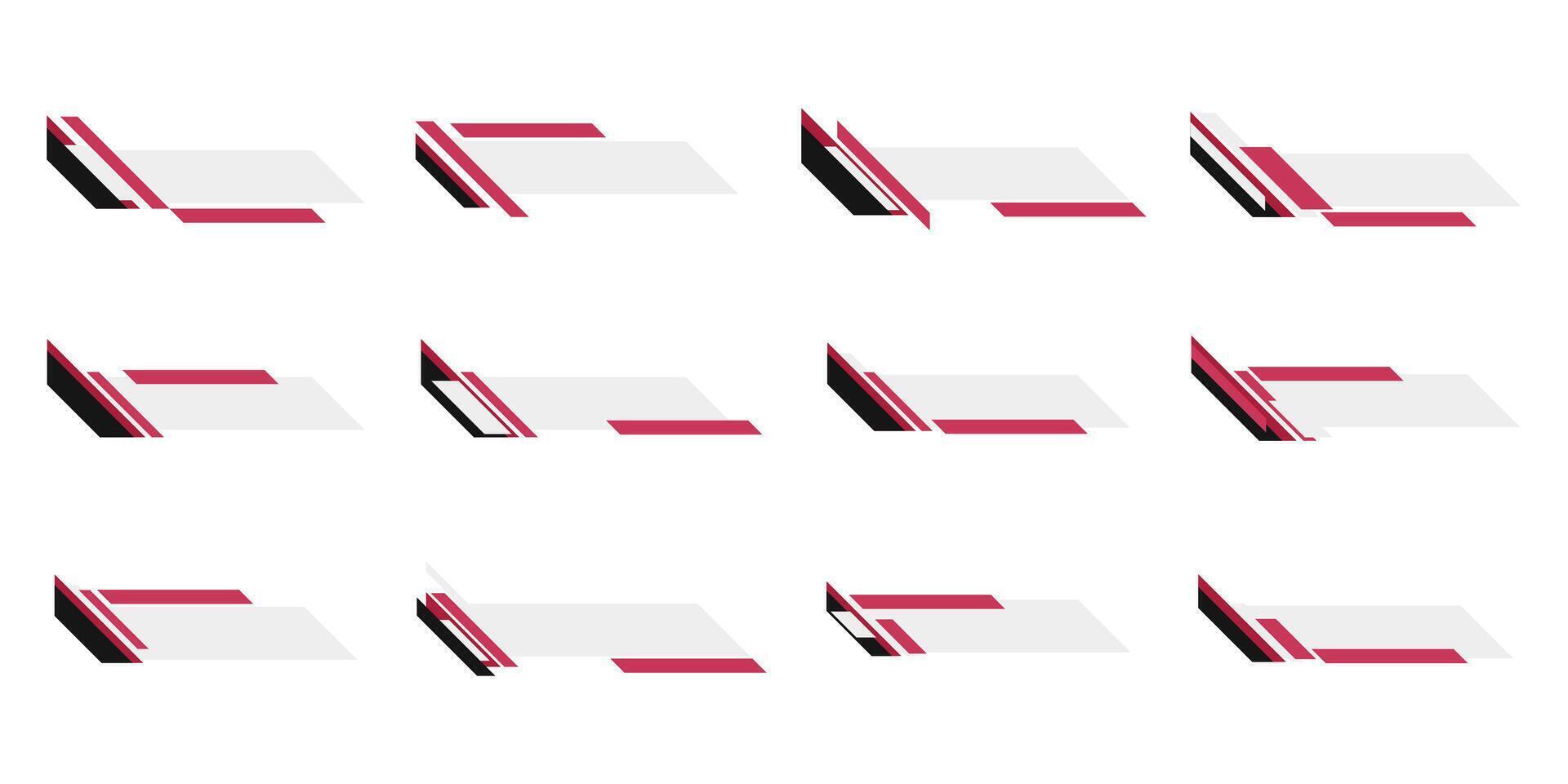 Lower Third Art vector