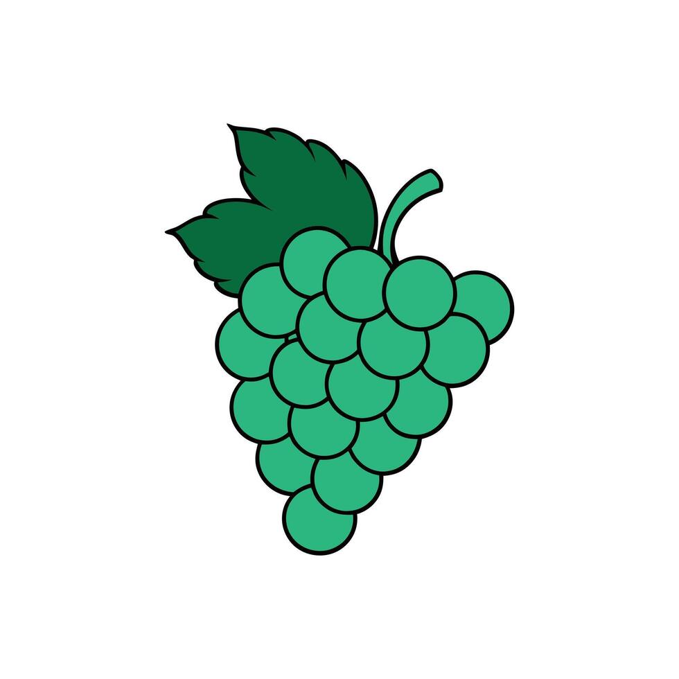 Green Grapes art design vector
