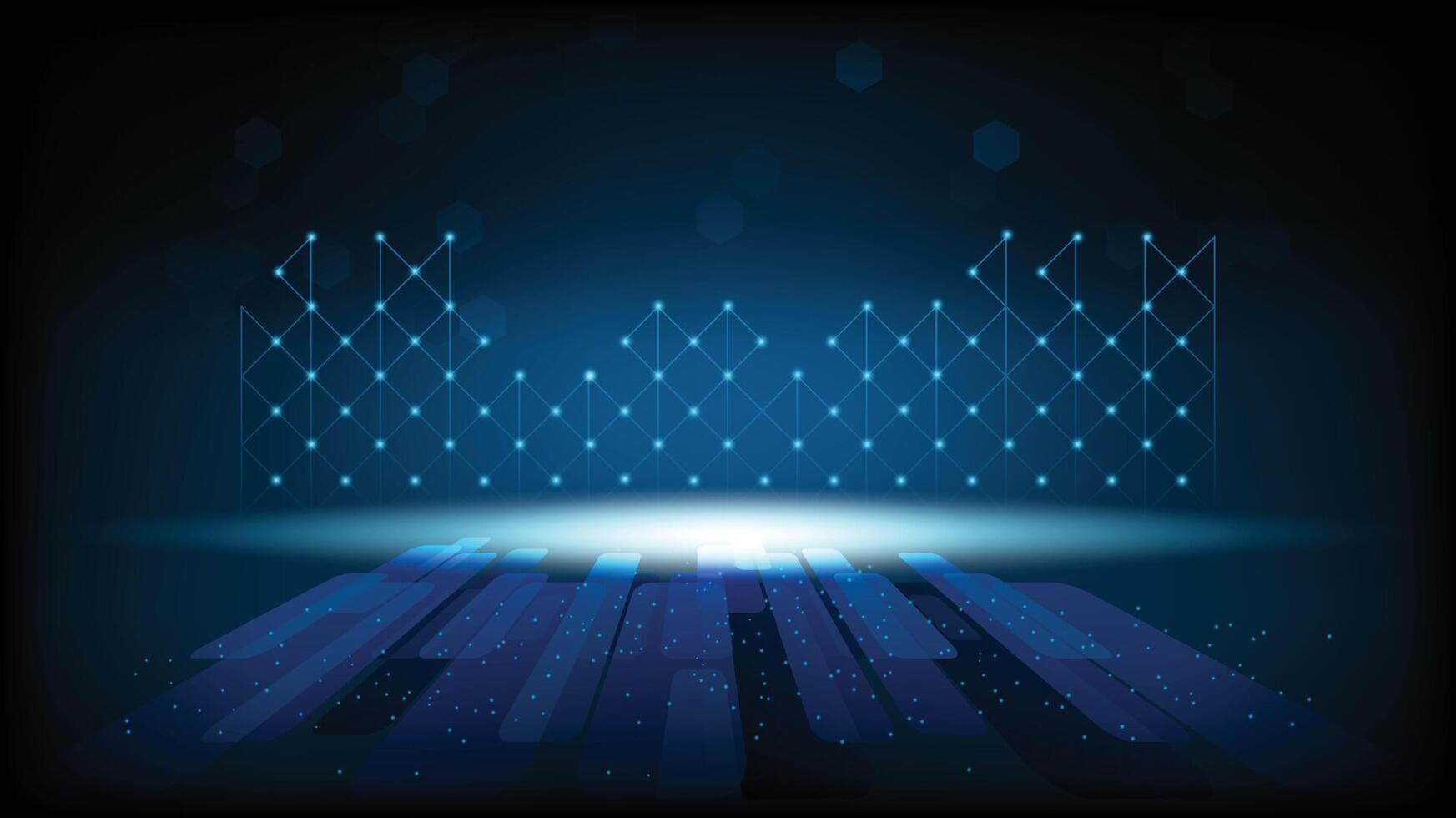 Abstract technology background Hi-tech communication concept, technology vector