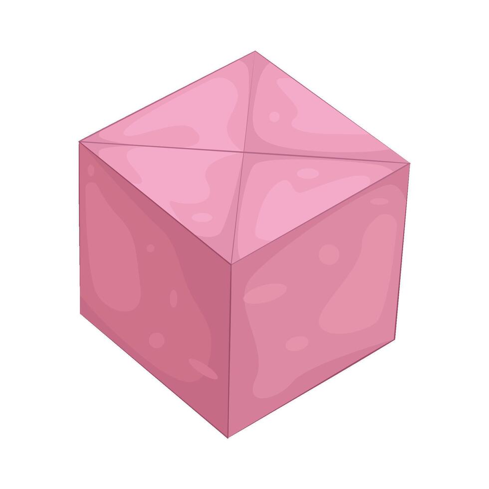 Illustration of origami cube vector