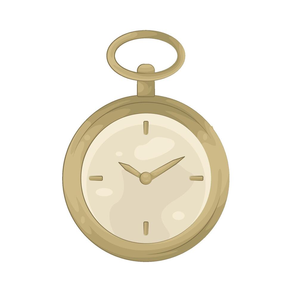 Illustration of pocket watch vector