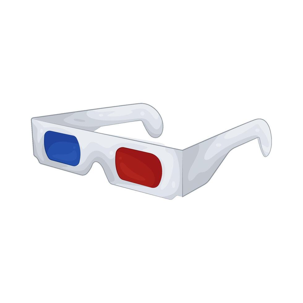 Illustration of 3d glasses vector
