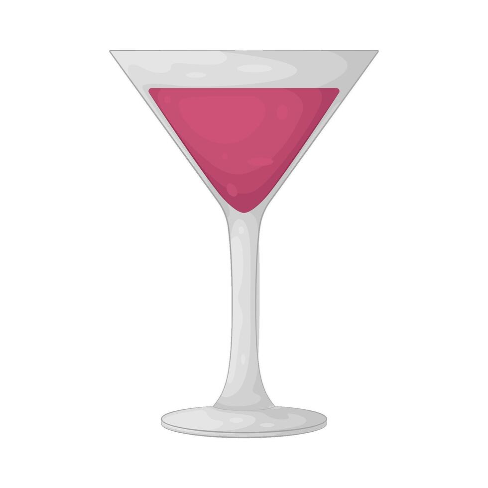 Illustration of cocktail glass vector