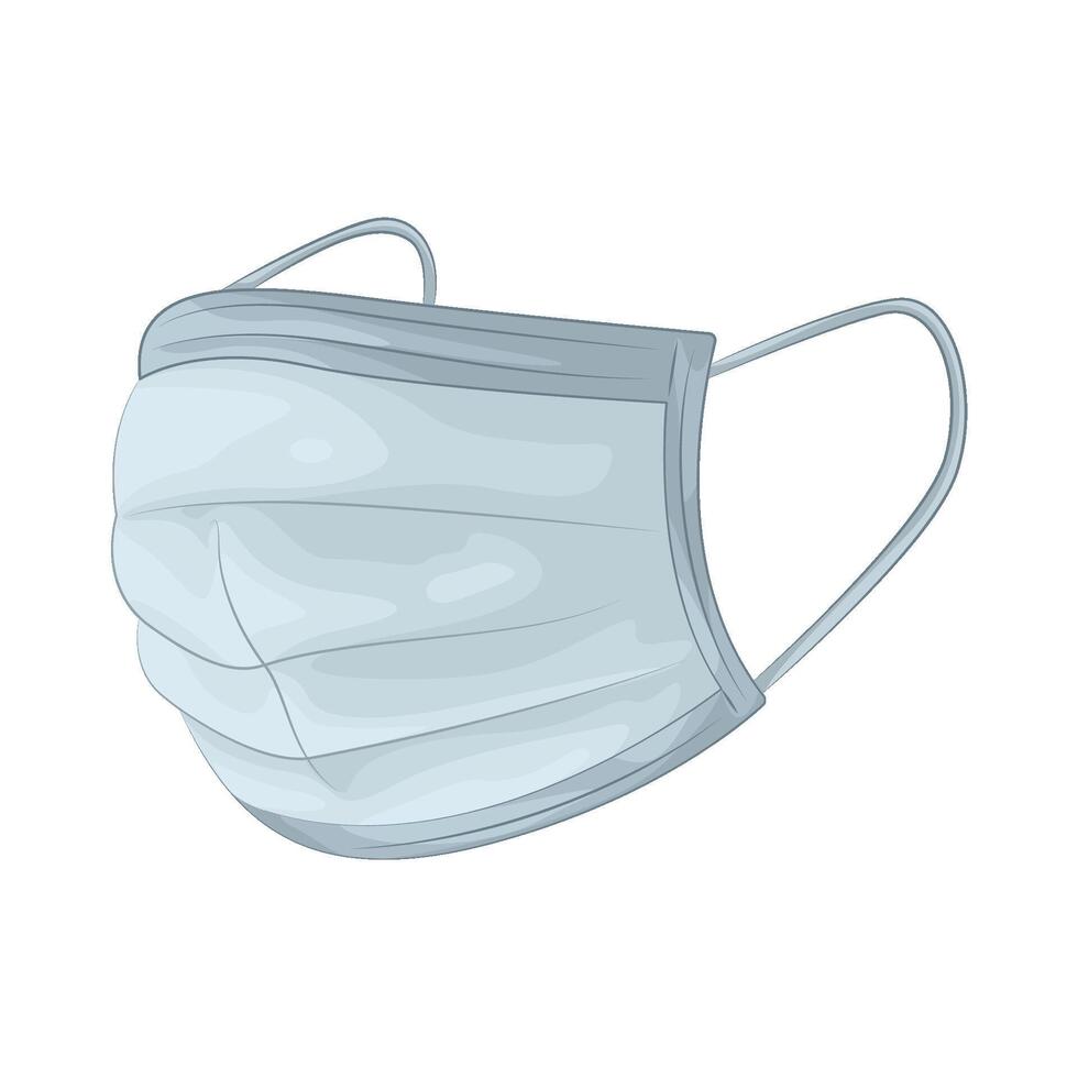 Illustration of pollution mask vector