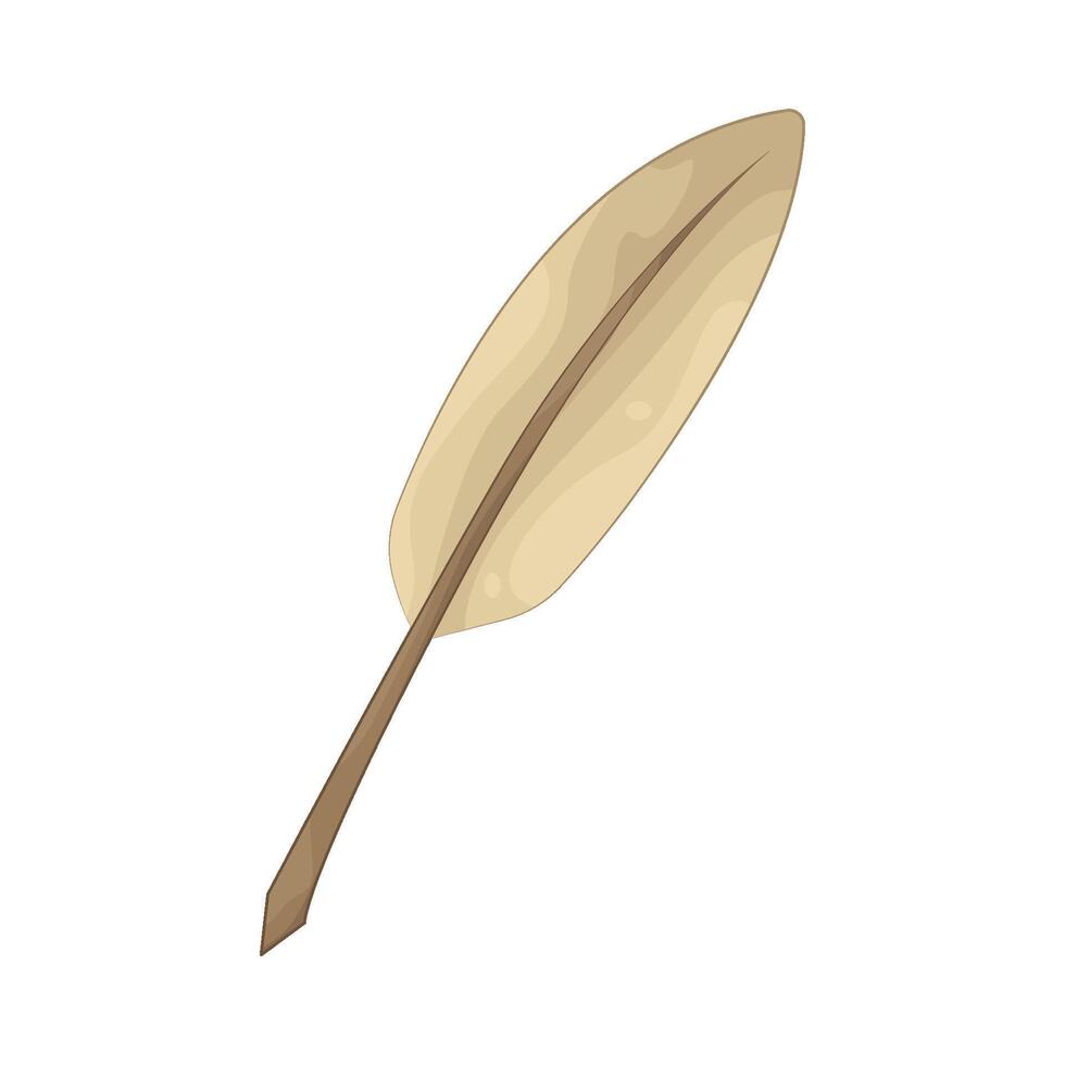 Illustration of quill feather vector