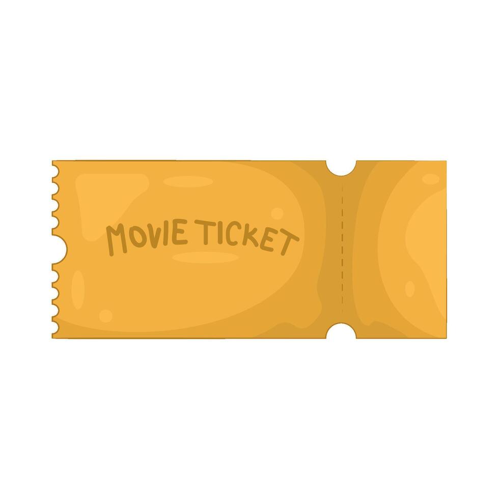 Illustration of movie ticket vector