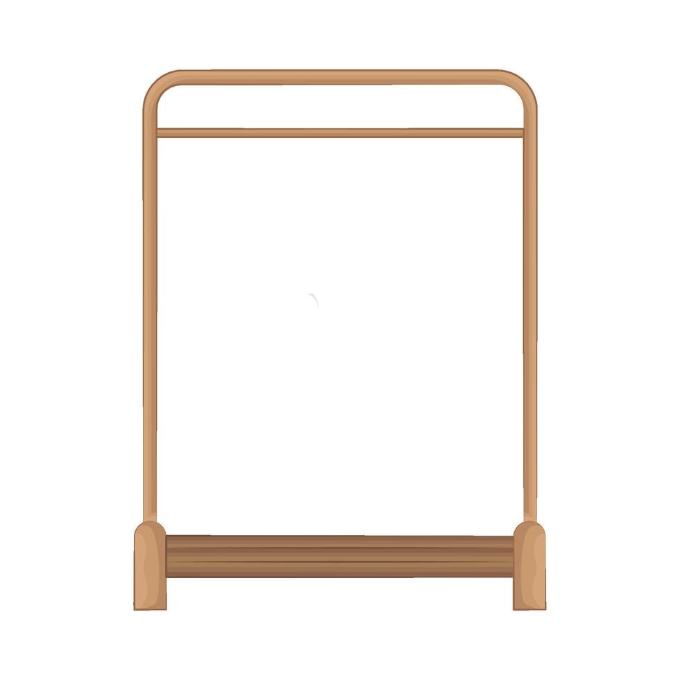 Illustration of clothes rack vector