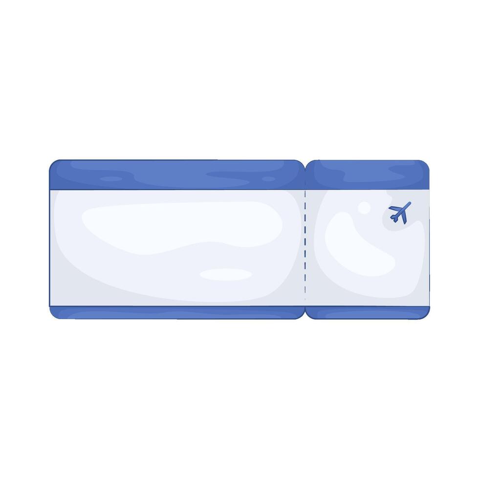 Illustration of flight ticket vector