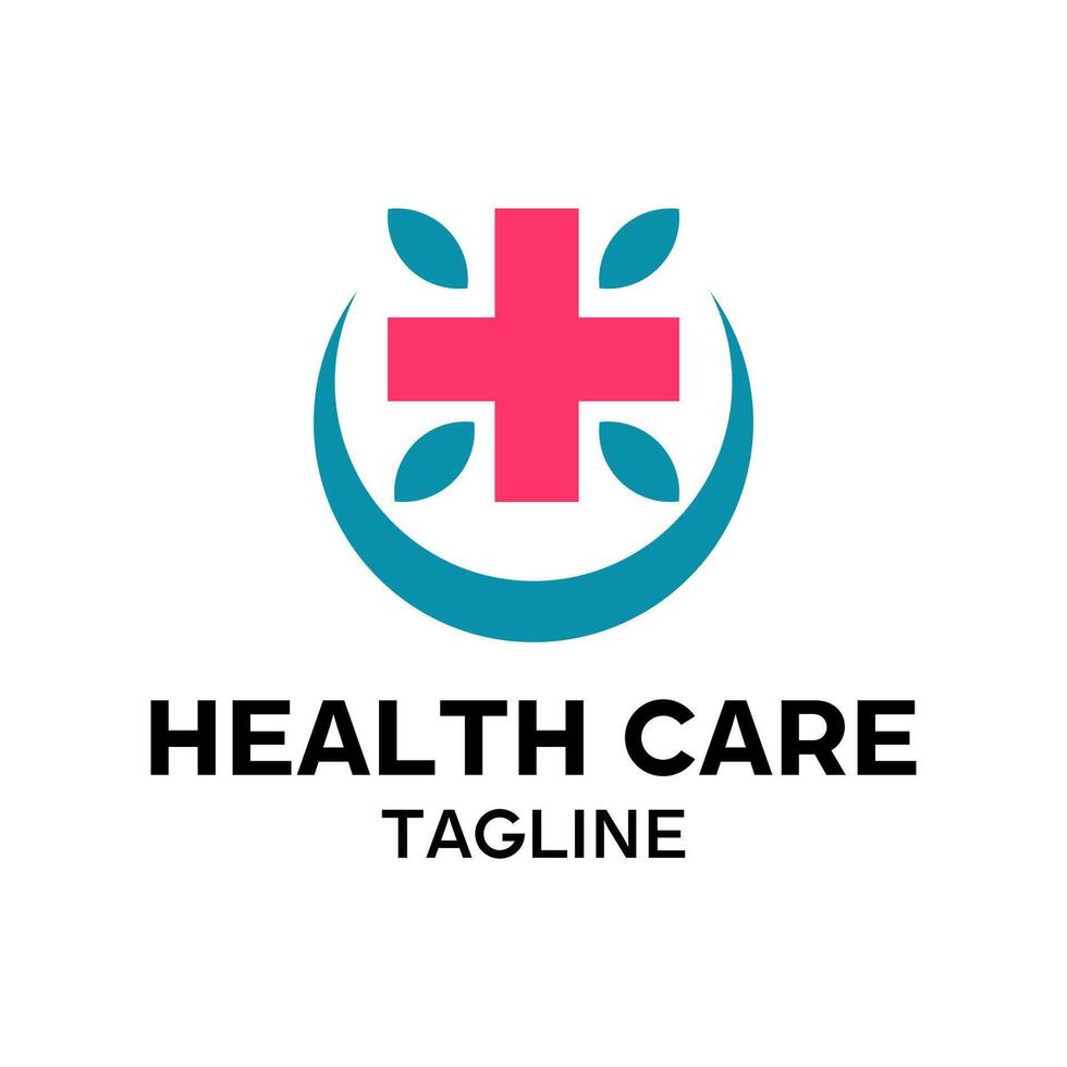 Medical Cross Health Care Symbol with a Natural Touch vector