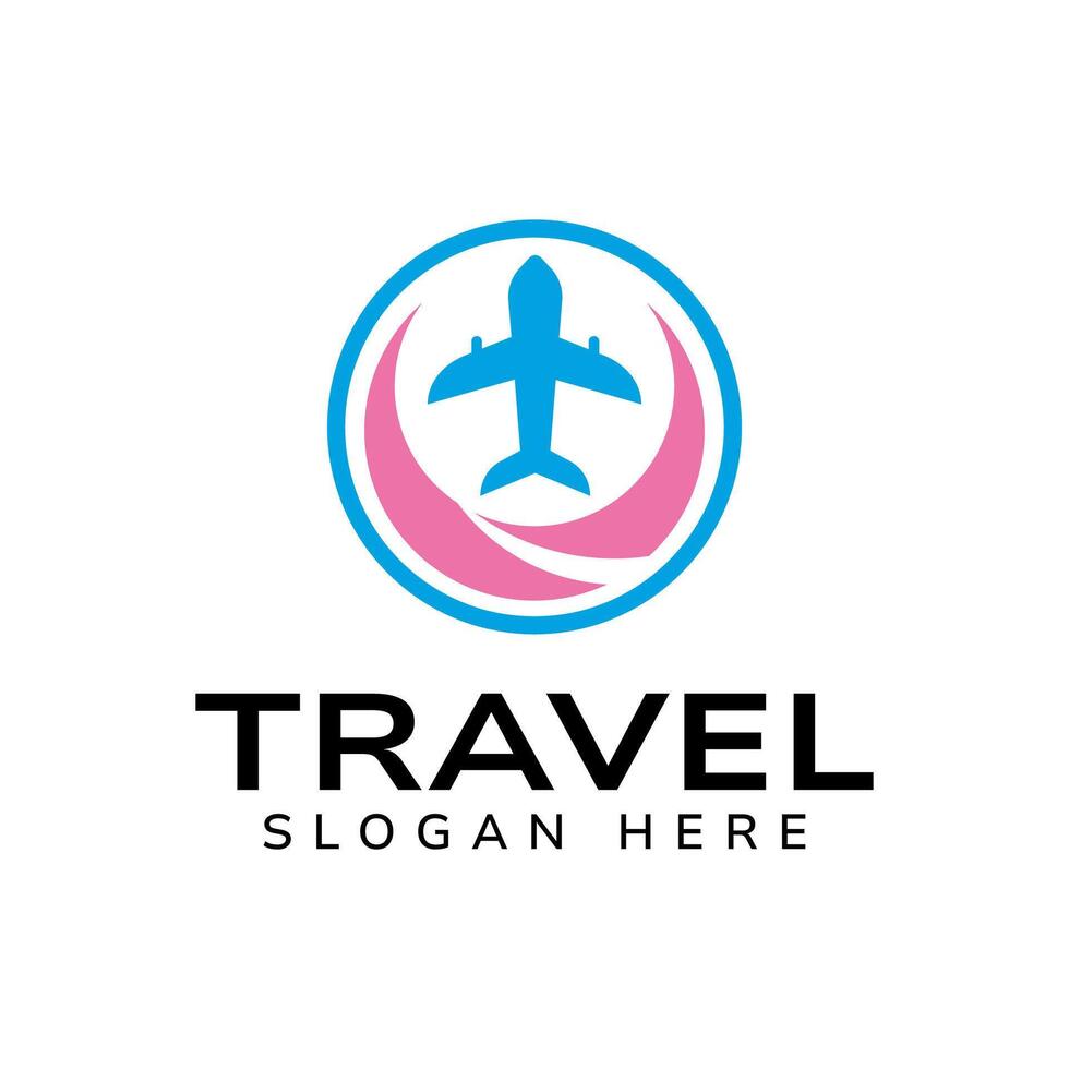Simple Graphic Design of Airplane and Curved Shapes vector