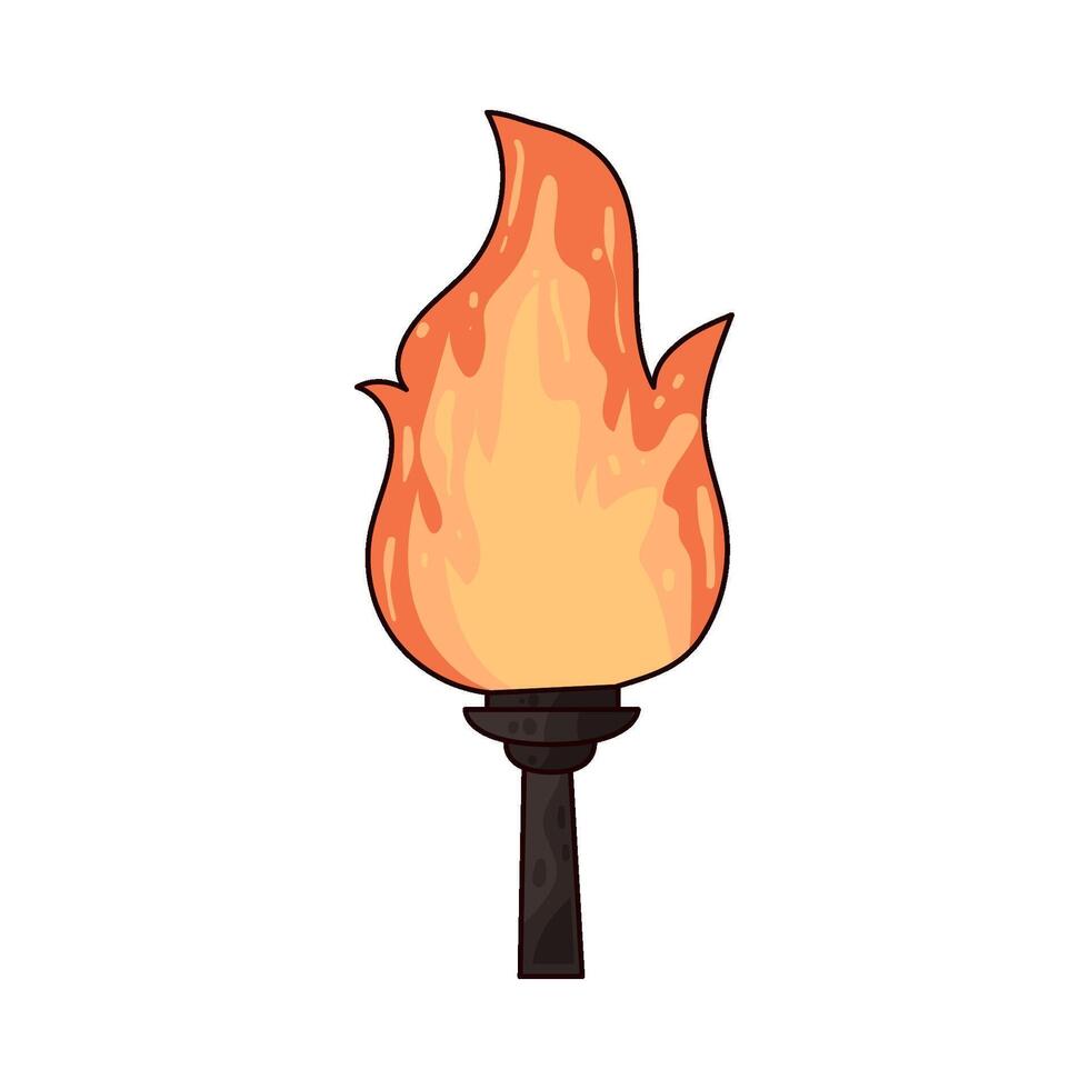 Illustration of torch vector