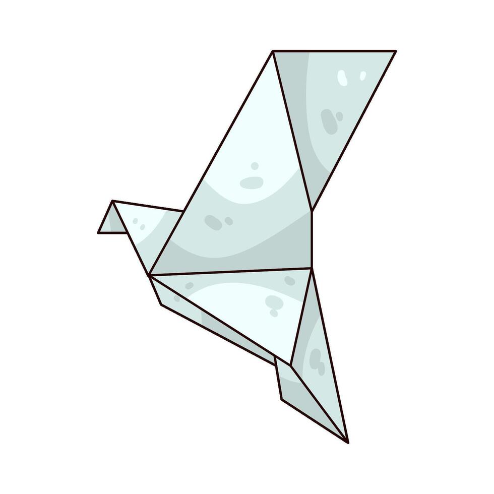 Illustration of Origami Dove vector