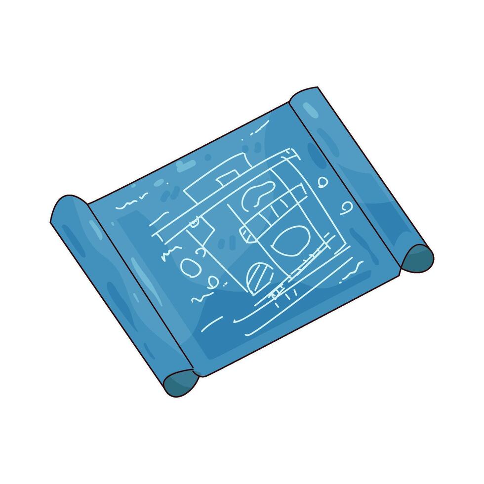 Illustration of blueprint vector