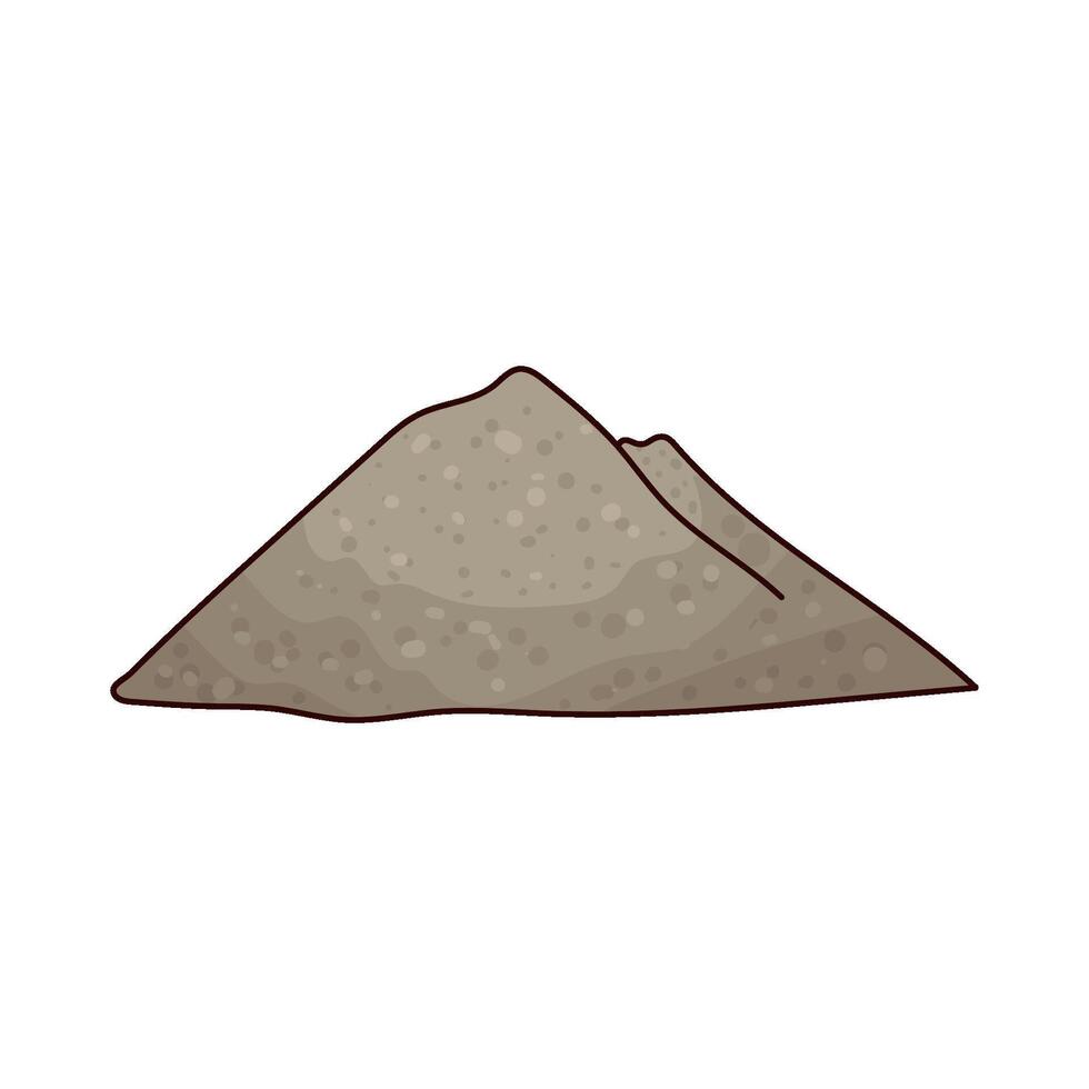 Illustration of sand pile vector