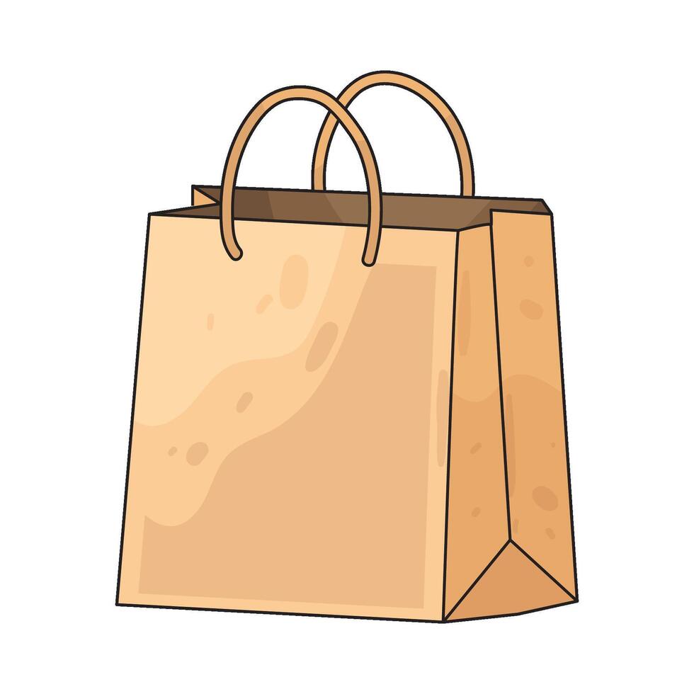 Illustration of shopping bag vector