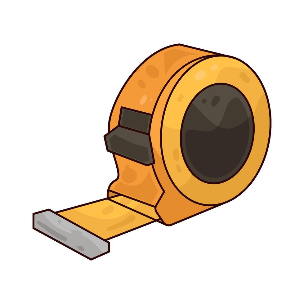 Illustration of measuring tape vector