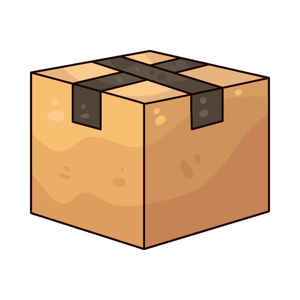 Illustration of delivery box vector
