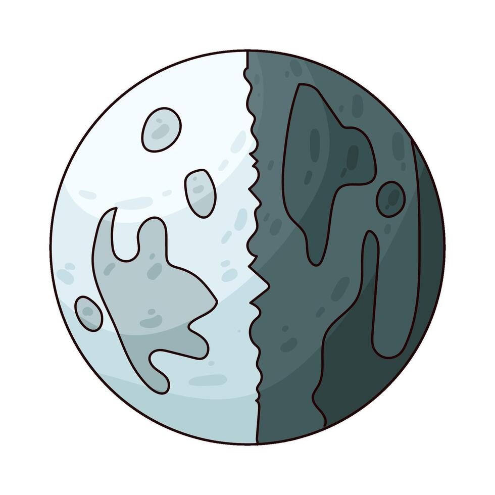 Illustration of moon vector