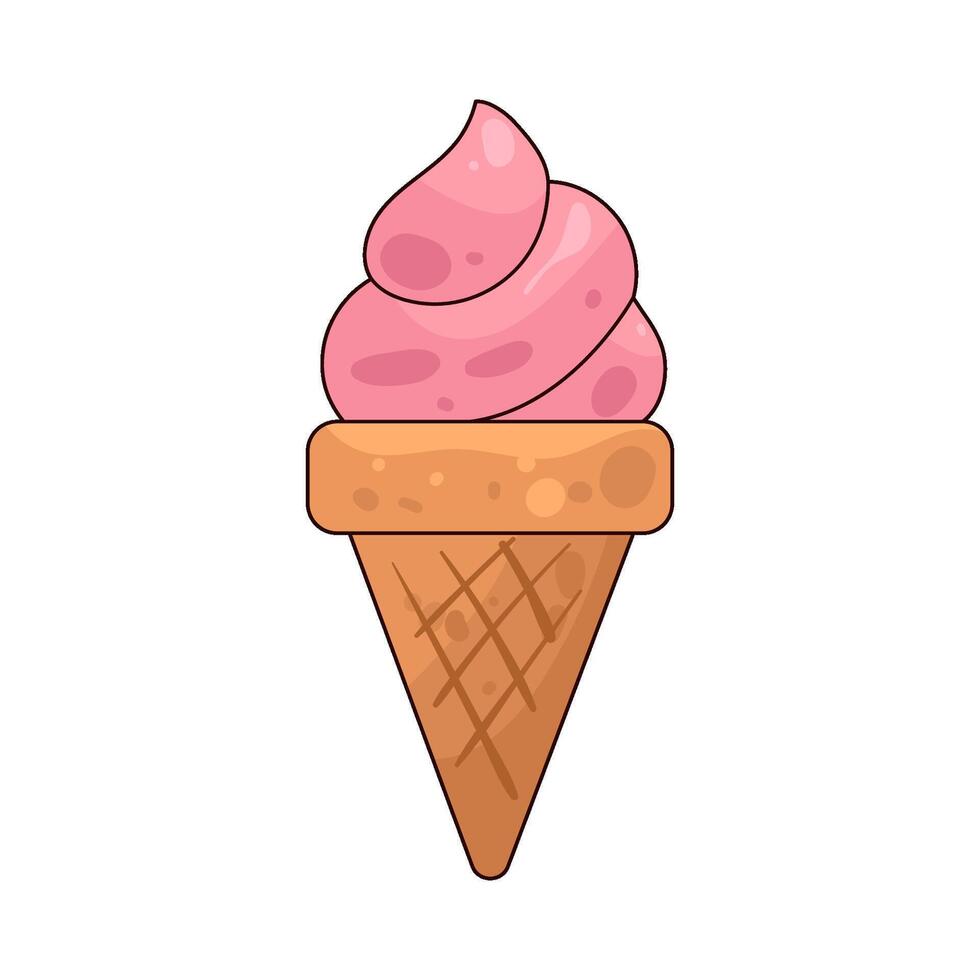 Illustration of Ice Cream Cone vector