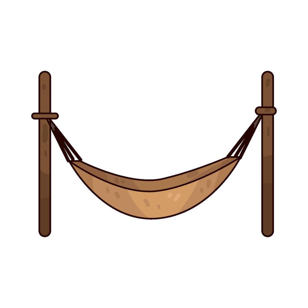 Illustration of hammock vector