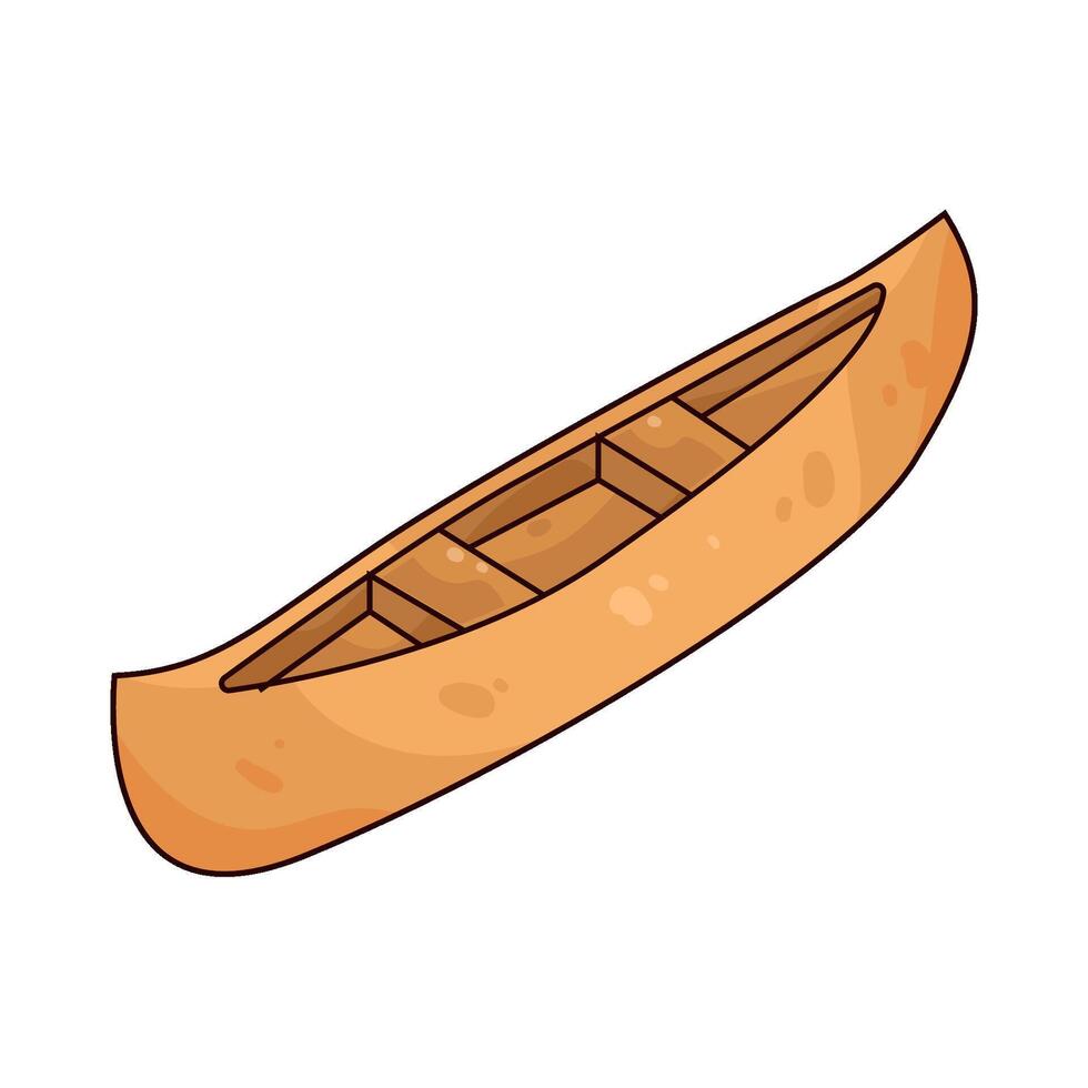 Illustration of canoe vector