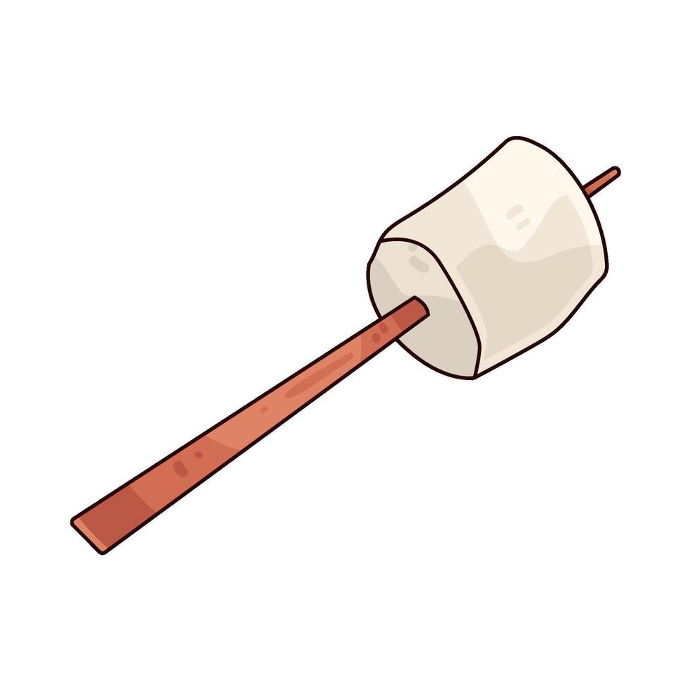 Illustration of Marshmallow Stick vector