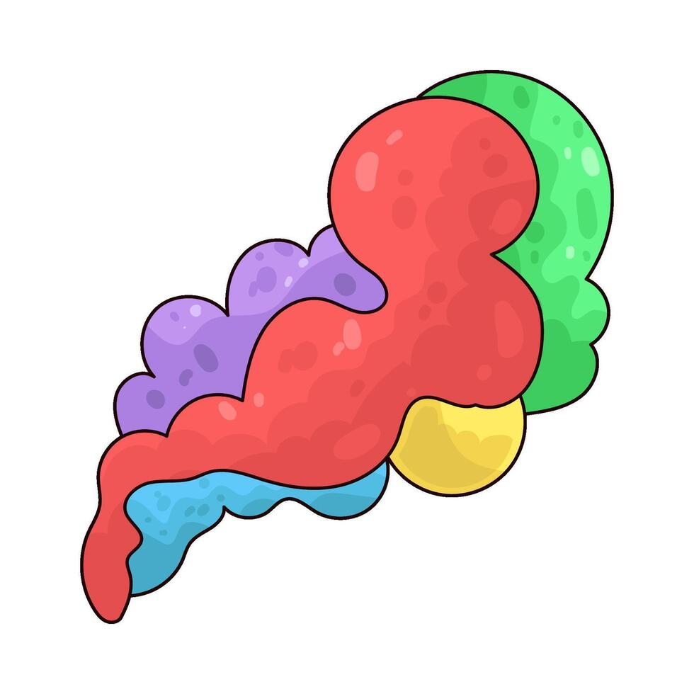 Illustration of colorful flare vector