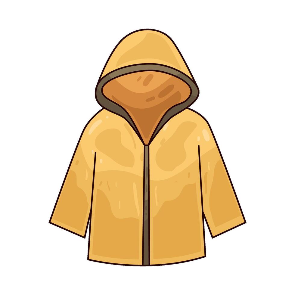 Illustration of raincoat vector